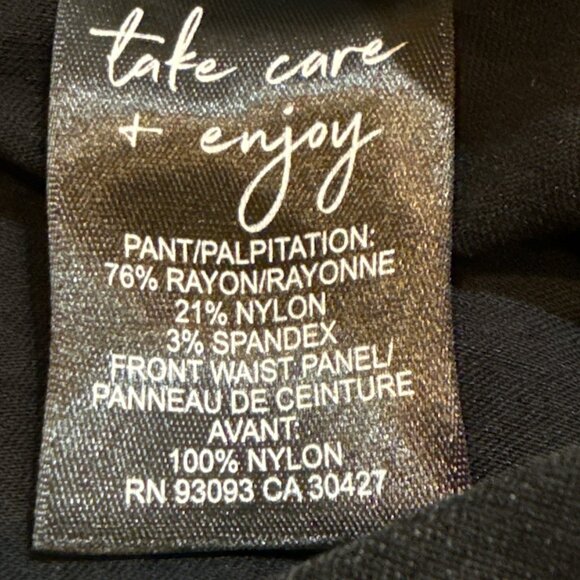 NIC+ZOE Women's Size 14 Black Onyx Pull-On Stretch Pants w/ Beautiful Sheen - Picture 6 of 7